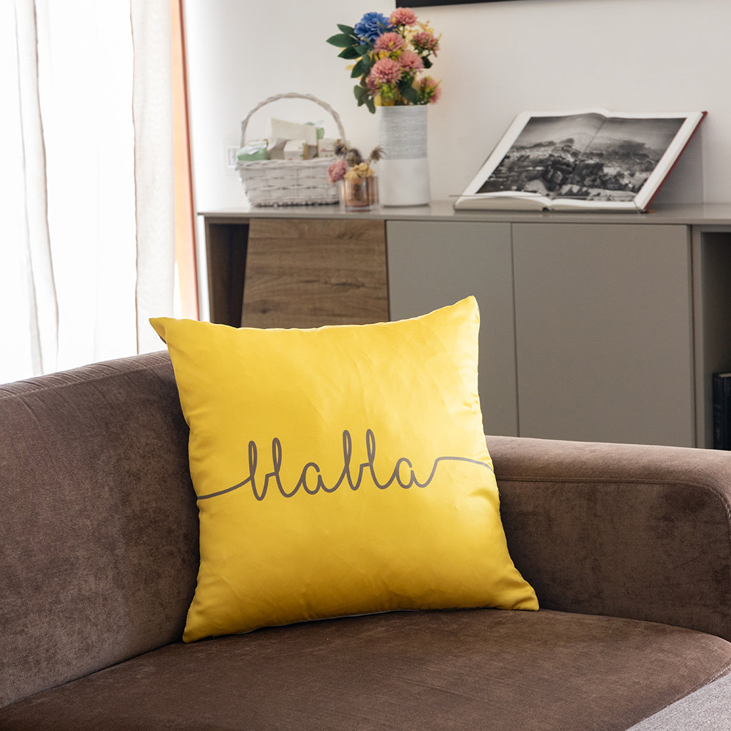 Cuscino Arredo My House Double Face Bla Bla Ssshhh