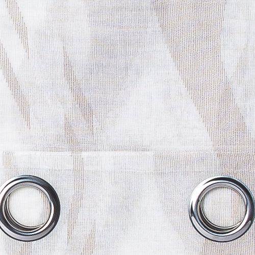 Tenda con anelli ricamo onde verticali "Ulisse"