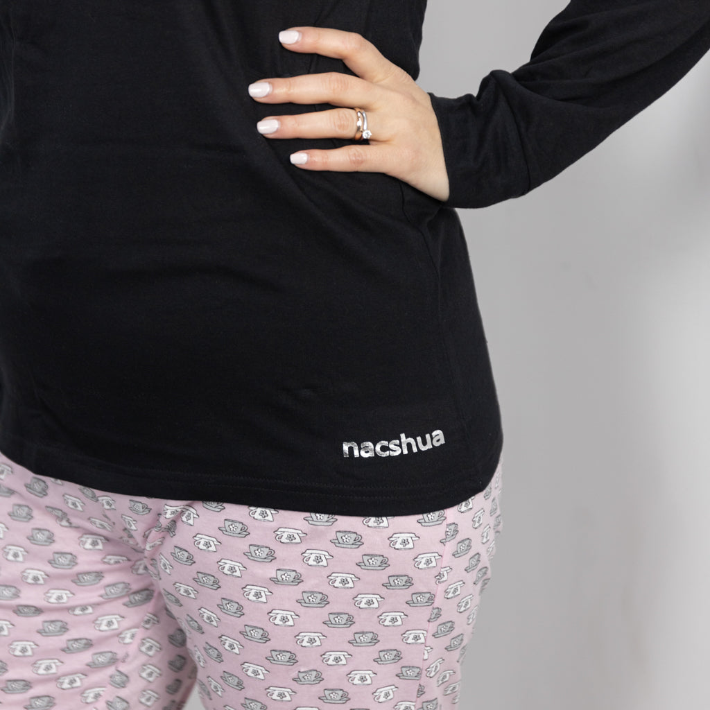 Pigiama Cotone Maniche Lunghe Donna Nacshua Levy