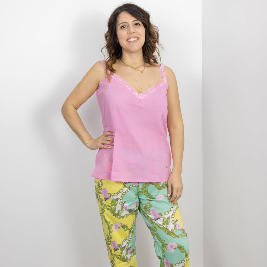 Ekouaer Pigiami Donna Cotone Manica - Foto 4