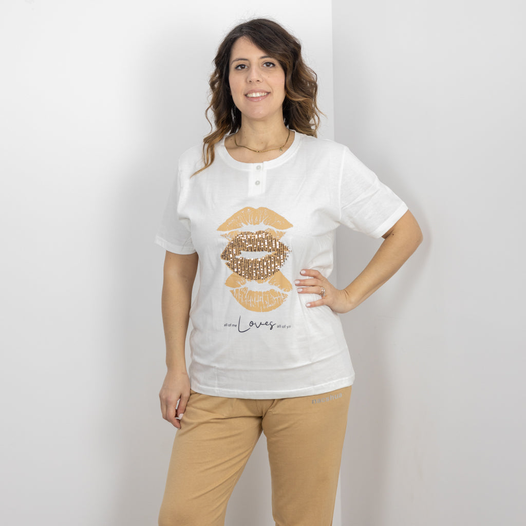 Pigiama Donna Cotone Nachsua Nives