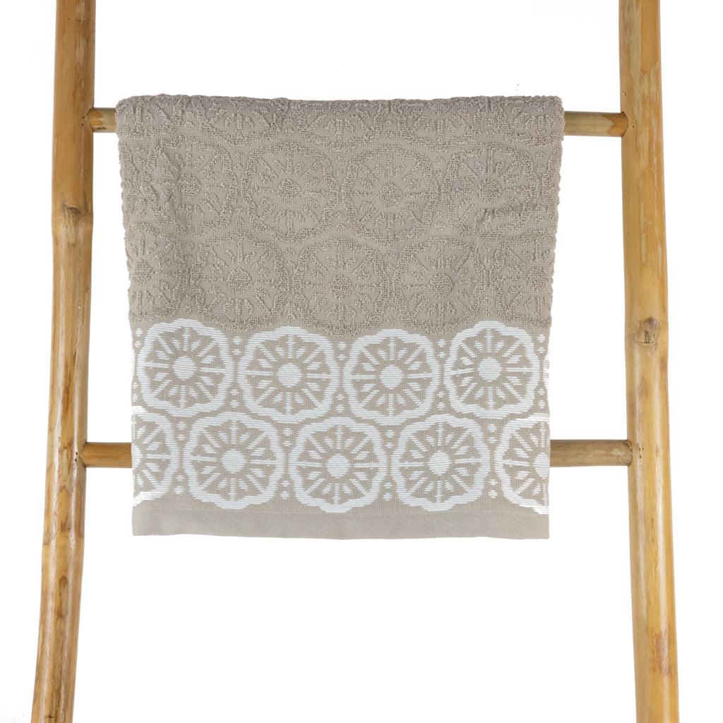 Telo Doccia Cotone Jacquard Liabel Fiore