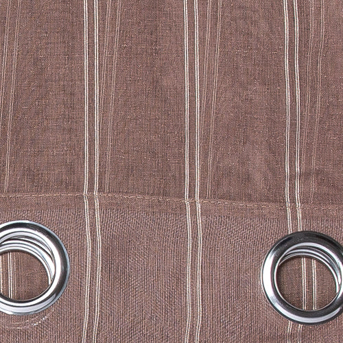 Tenda con Anelli Tinta Unita Ricamo Verticale Stripe