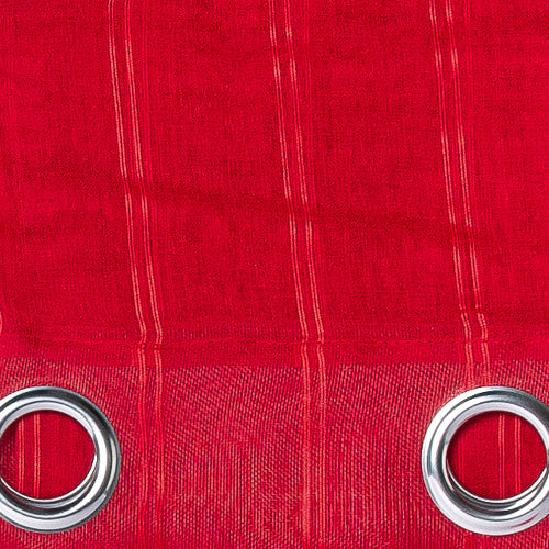 Tenda con Anelli Tinta Unita Ricamo Verticale Stripe