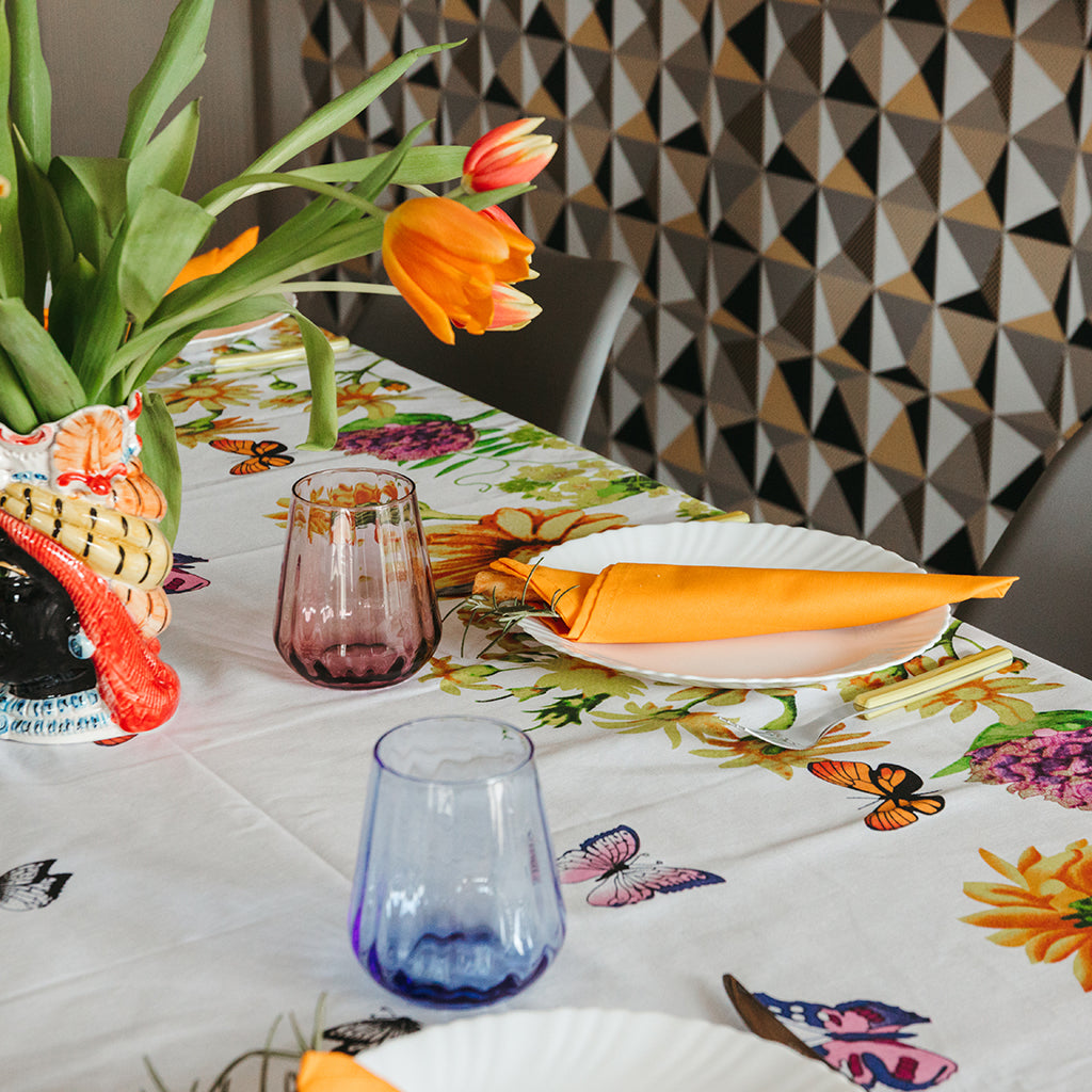 Tovaglia Cotone Digitale Renato Balestra Farfalle