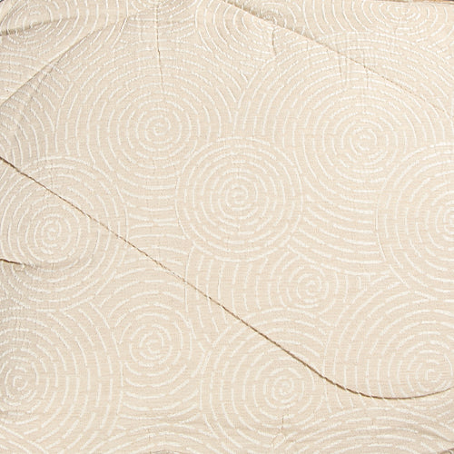 Trapunta matrimoniale jacquard con due cuscini Seila
