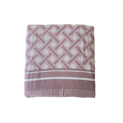 Completo Letto Matrimoniale Flanella Maxi Laura Biagiotti Zoe Malva