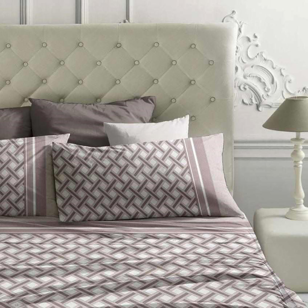 Completo Letto Matrimoniale Flanella Maxi Laura Biagiotti Zoe Malva