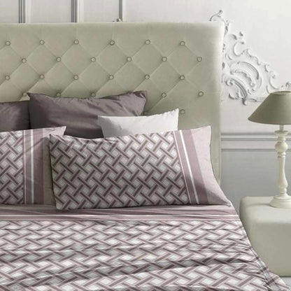 Completo Letto Matrimoniale Flanella Maxi Laura Biagiotti Zoe Malva