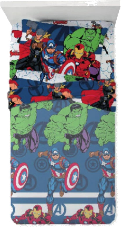 Completo Letto Cotone Singolo Novia Avengers