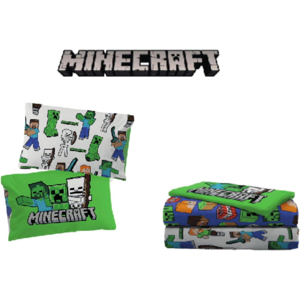Completo Letto Cotone Singolo Novia Minecraft