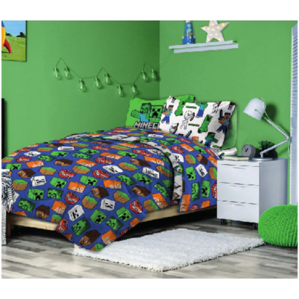 Completo Letto Cotone Singolo Novia Minecraft