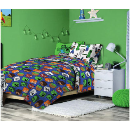 Completo Letto Cotone Singolo Novia Minecraft