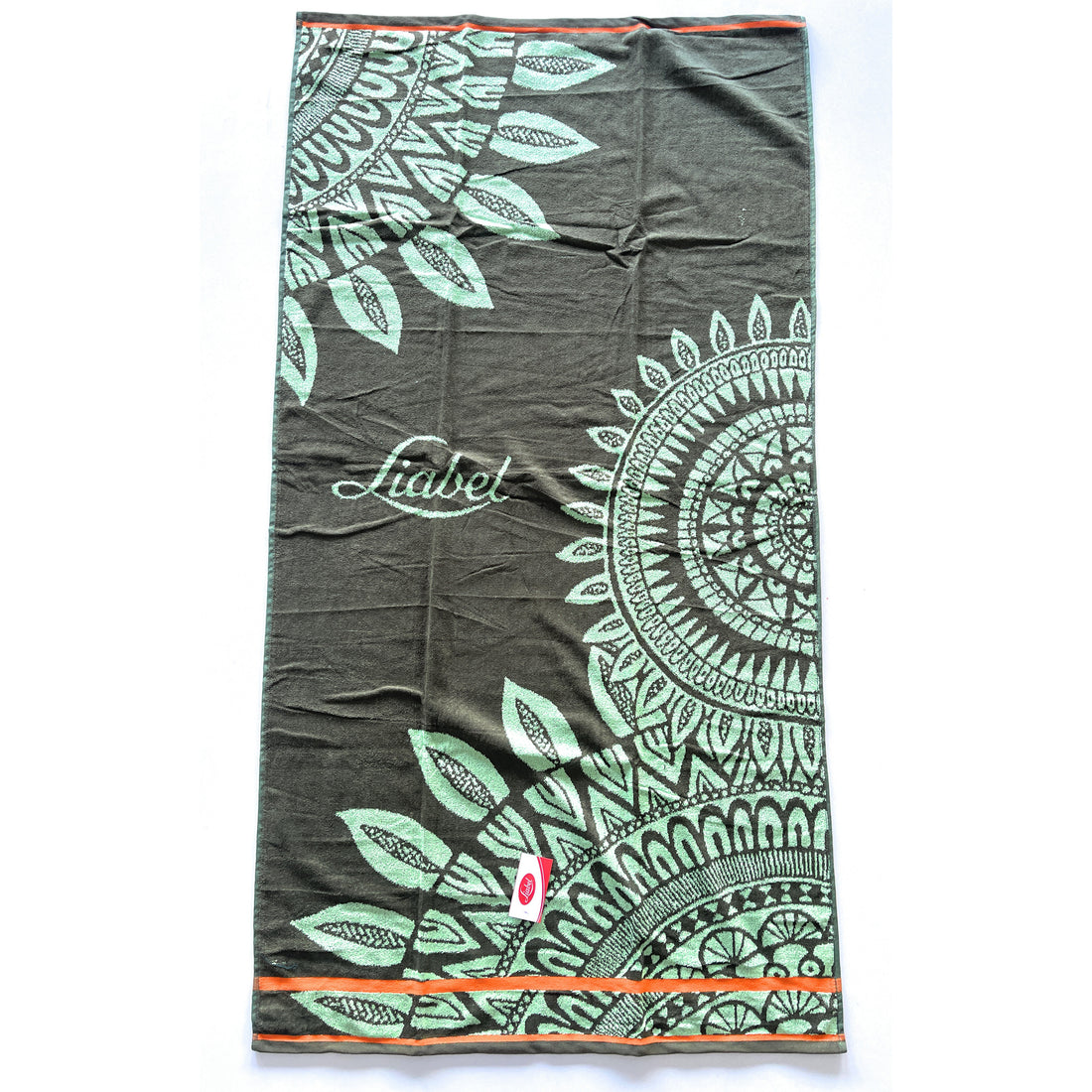 Telo Mare Spugna Liabel Verde Scuro 86x160 cm