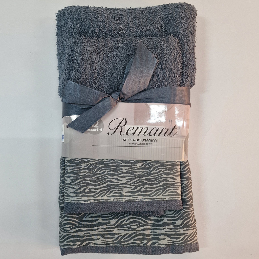 Asciugamano con Ospite Spugna Remant Animalier