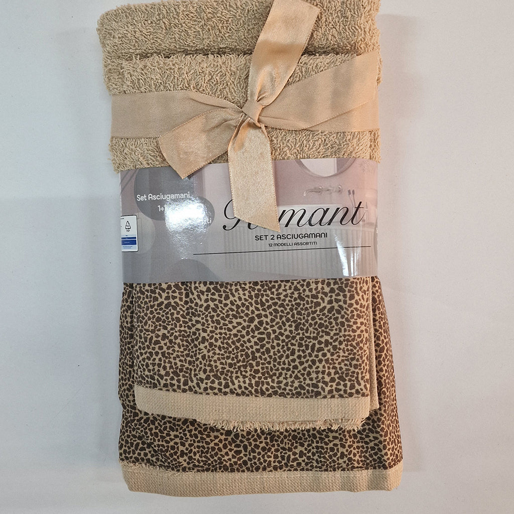 Asciugamano con Ospite Spugna Remant Animalier