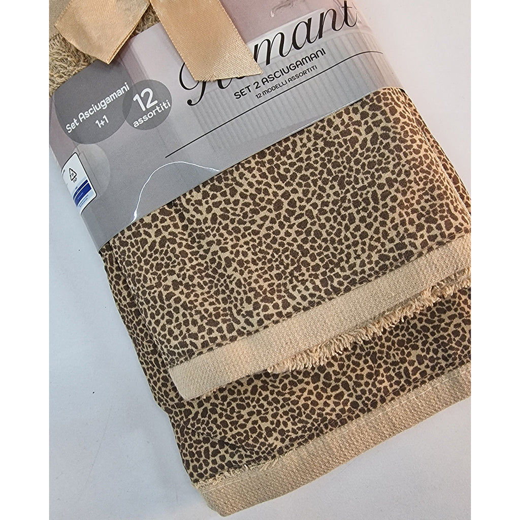 Asciugamano con Ospite Spugna Remant Animalier