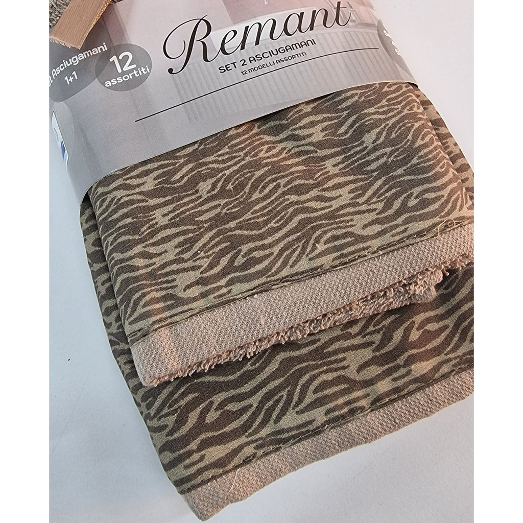 Asciugamano con Ospite Spugna Remant Animalier