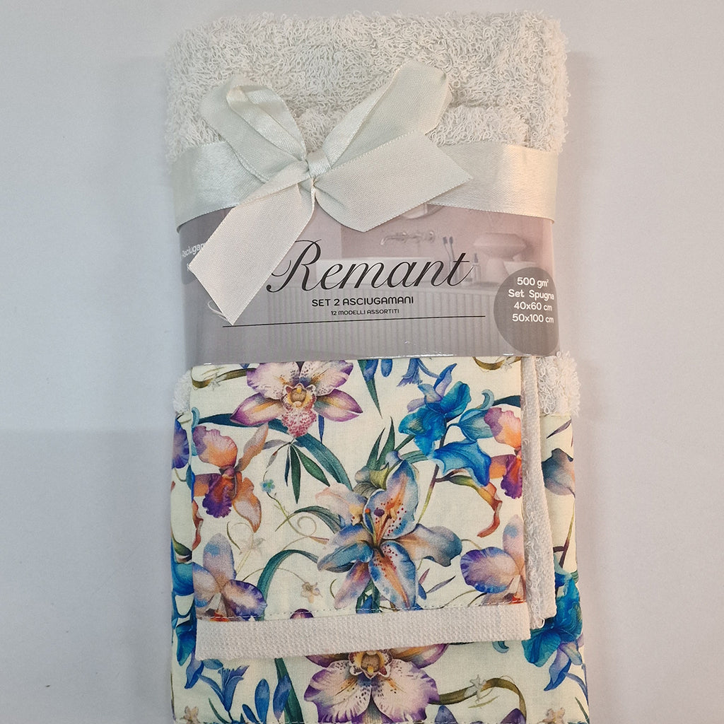 Asciugamano con Ospite Spugna Remant Spring