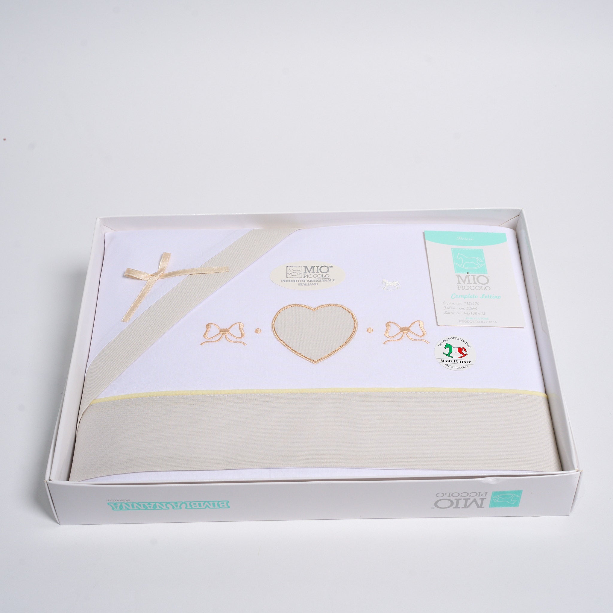 Completo Baby Lettino Cotone Mio Piccolo Cuore 307