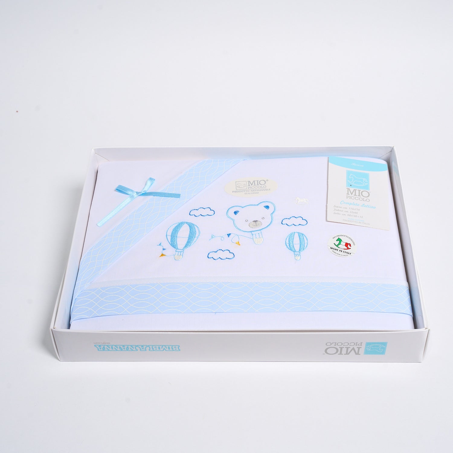 Completo Baby Lettino Cotone Mio Piccolo Mongolfiere 370