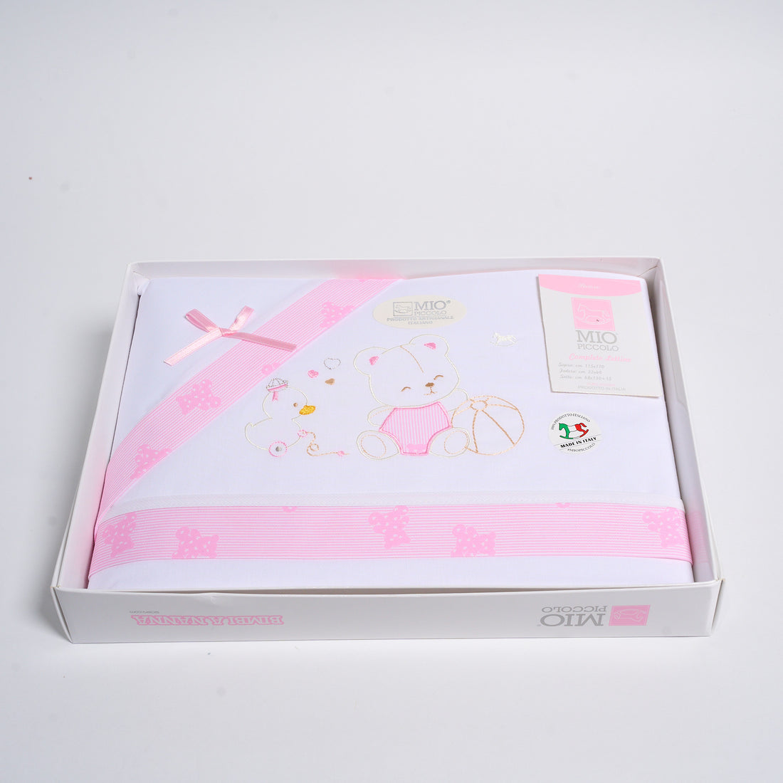 Completo Baby Lettino Cotone Mio Piccolo Orsetto con Palla