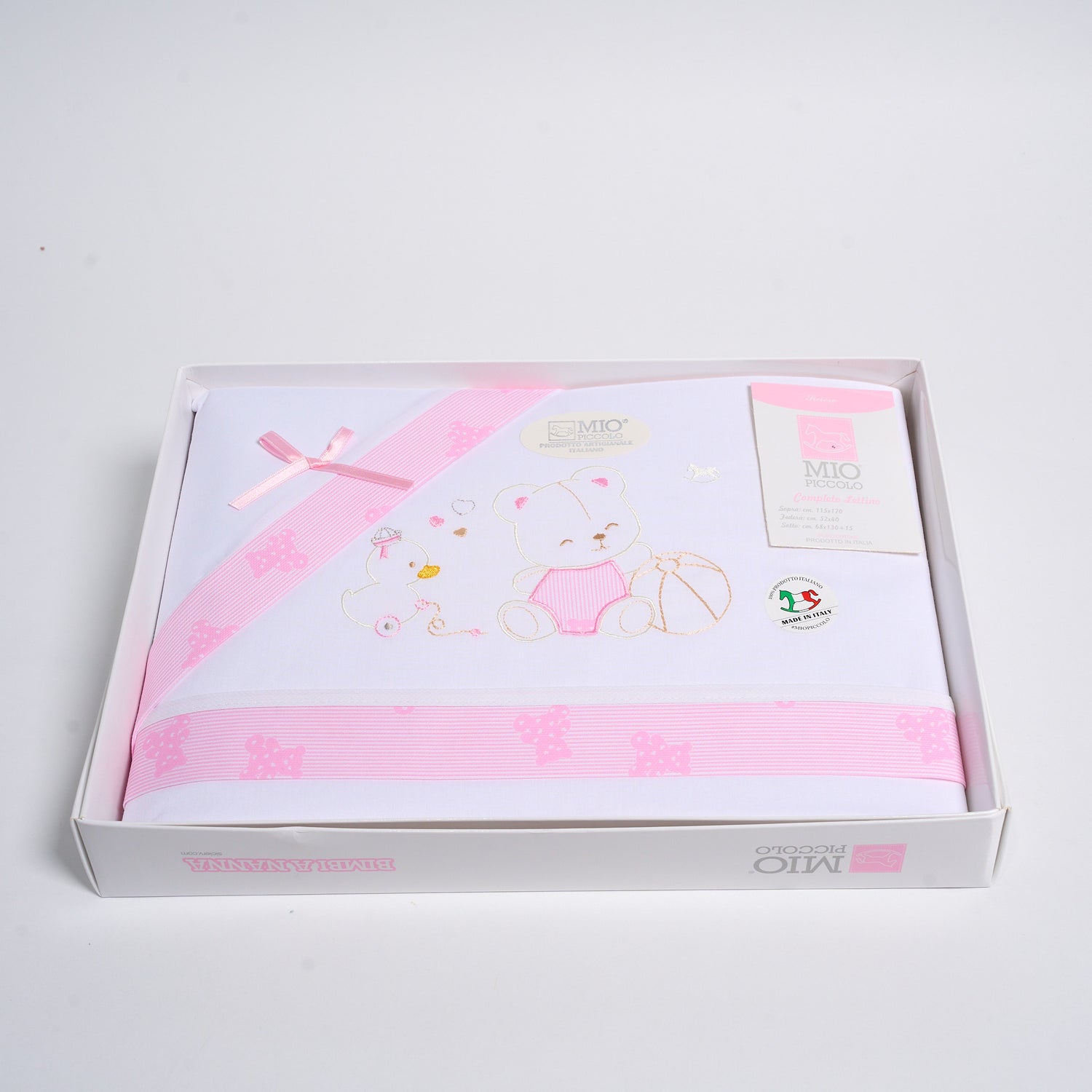 Completo Baby Lettino Cotone Mio Piccolo Orsetto con Palla