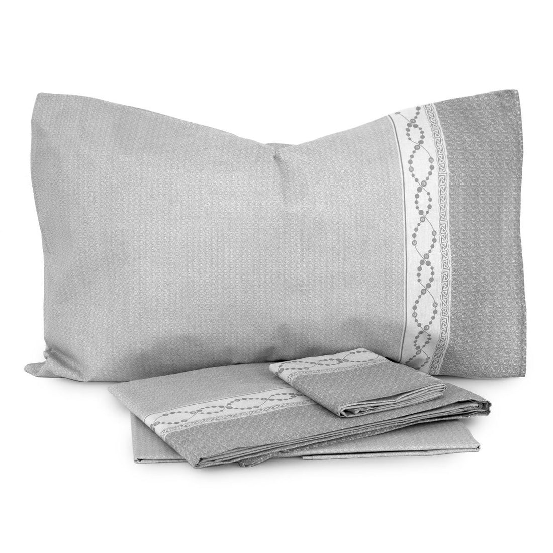 Completo Letto Cotone Matrimoniale Maxi Laura Biagiotti Ravi Grigio