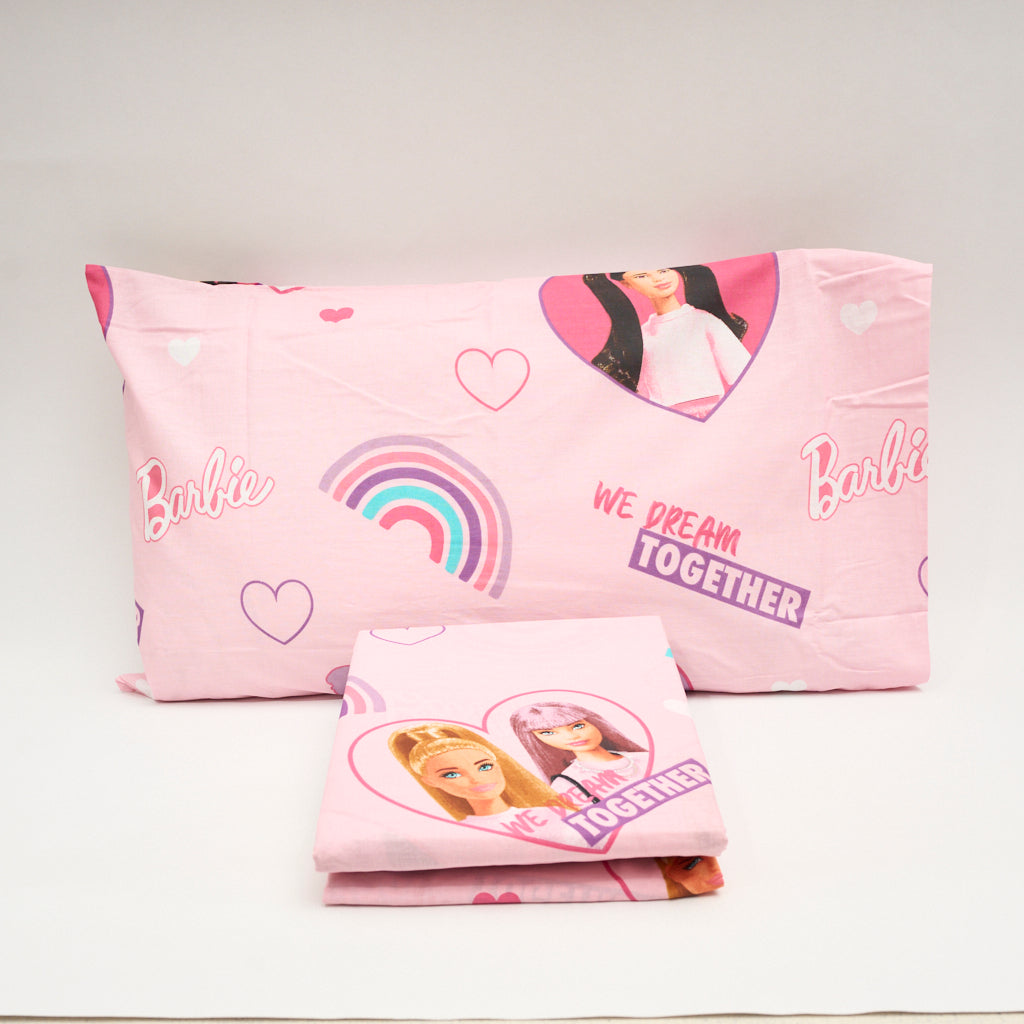 Completo Letto Cotone Singolo Barbie