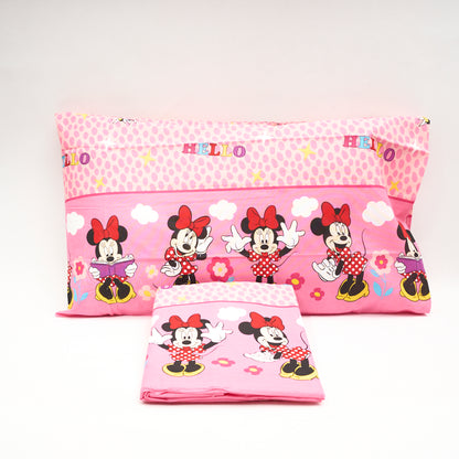 Completo Letto Cotone Singolo Minnie Hello