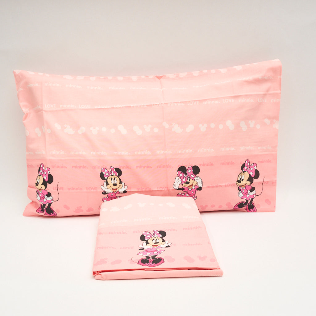 Completo Letto Cotone Singolo Minnie Love