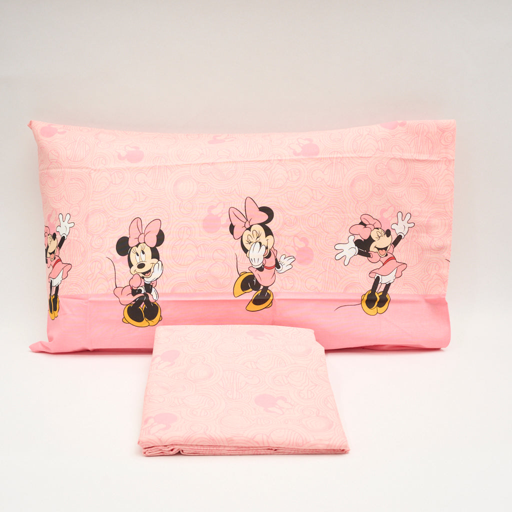 Completo Letto Cotone Singolo Minnie Smile