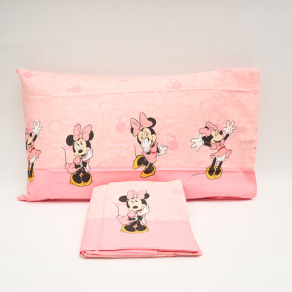 Set Lenzuola Cotone Singolo Minnie Smile