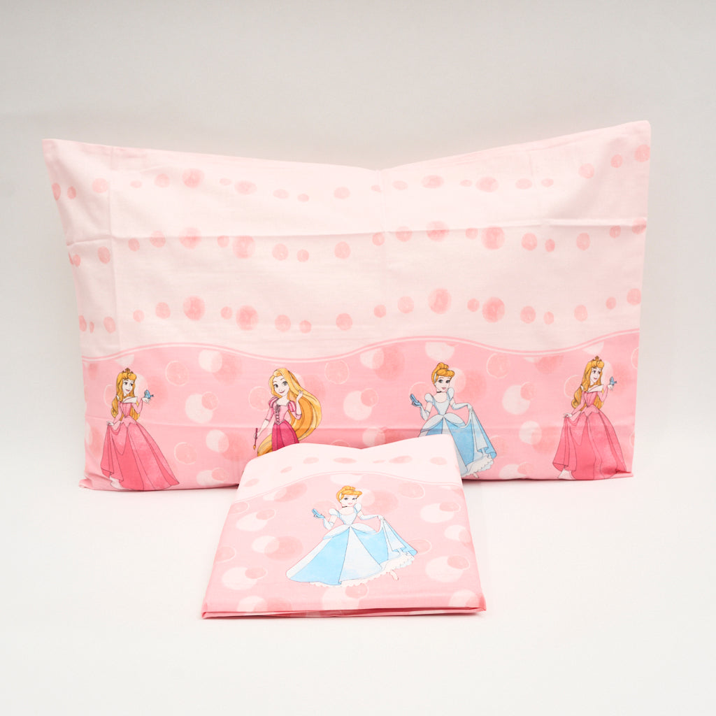 Completo Letto Cotone Singolo Principesse Pois