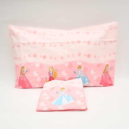 Completo Letto Cotone Singolo Principesse Pois