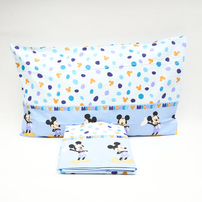 Completo Letto Cotone Una Piazza e Mezza Mickey Mouse