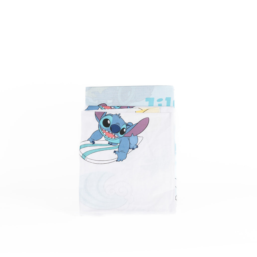 Set Lenzuola Cotone Singolo Novia Lilo e Stich Azzurro