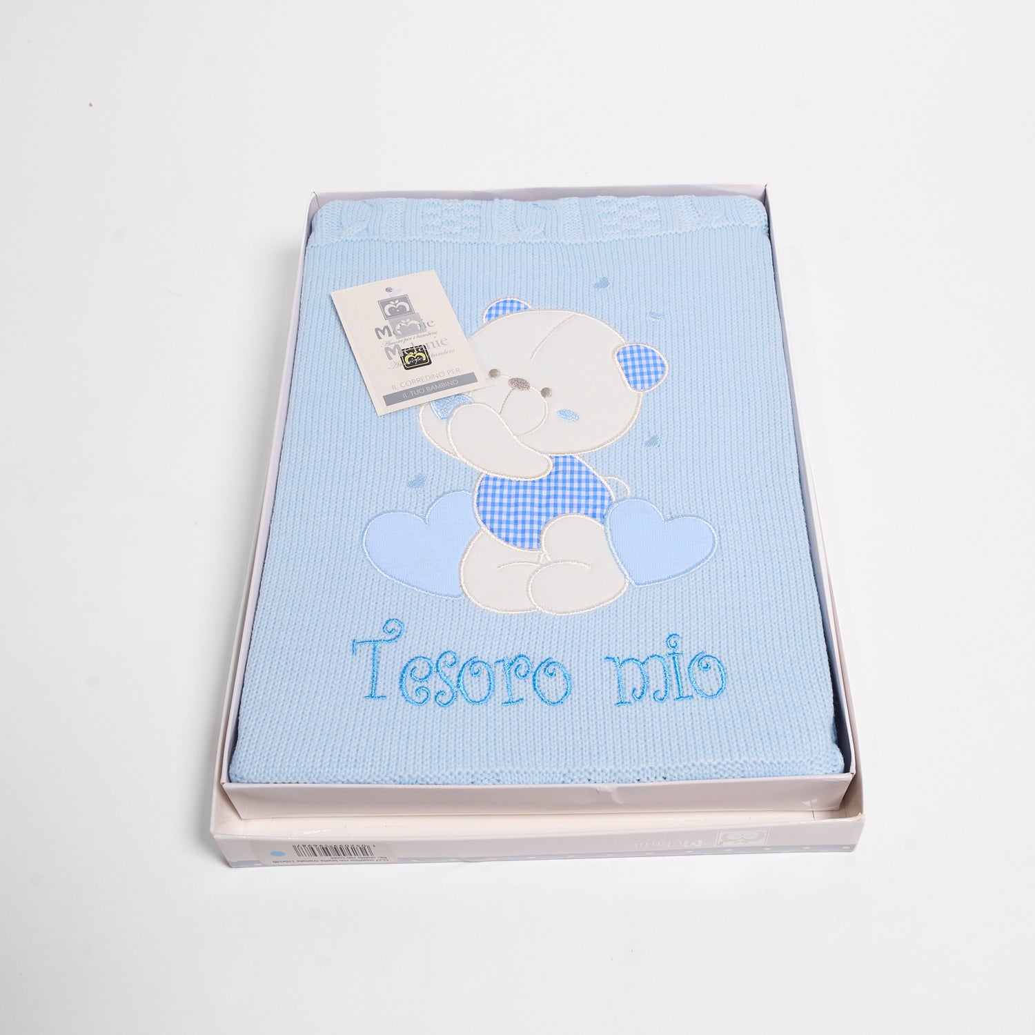 Copertina Neonato Lanetta Ricamata Melanie