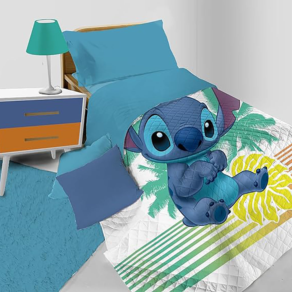 Copriletto Trapuntato Singolo Lilo&amp;Stich