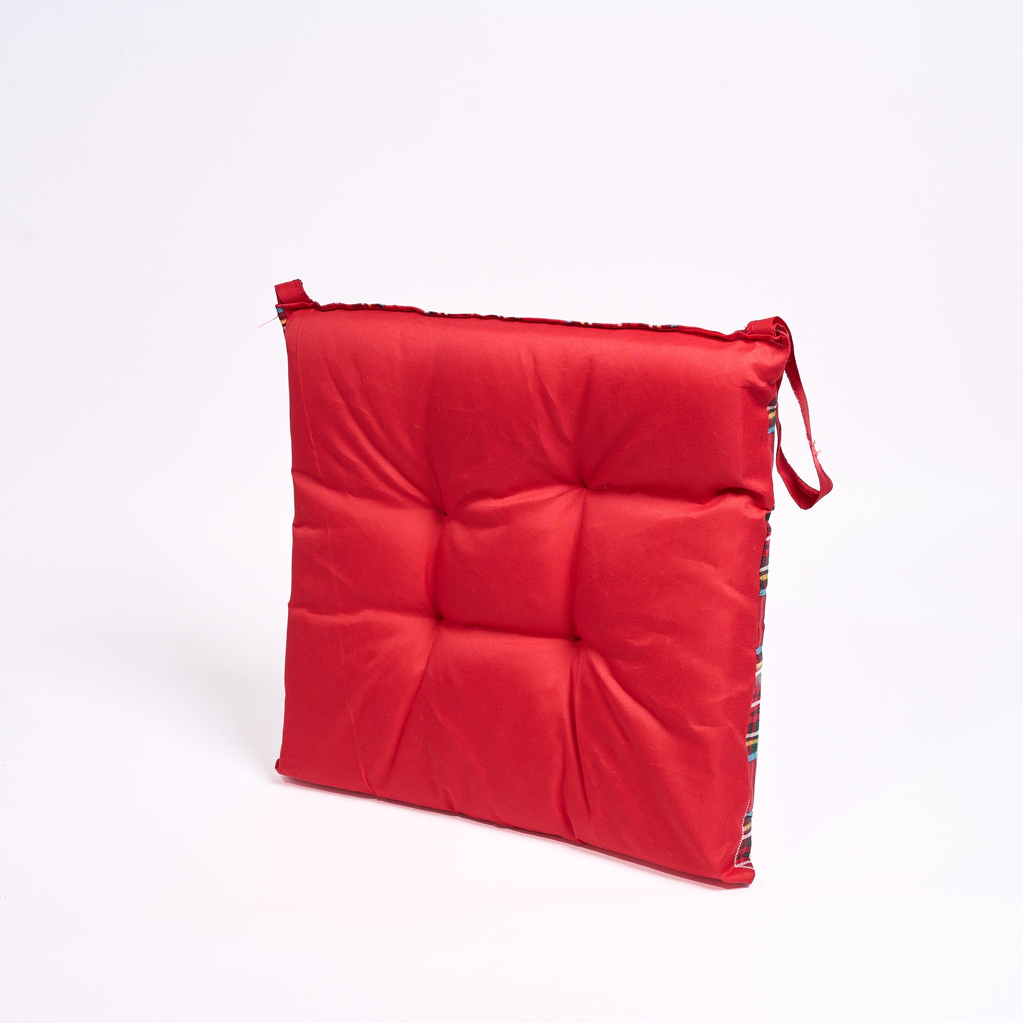 Coppia Cuscini Sedia 4 Punti Tartan