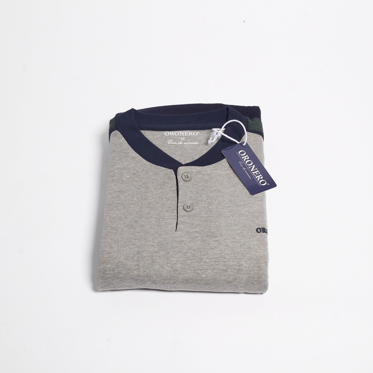 Pigiama Uomo Caldo Cotone Oro Nero OU498