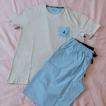 Pigiama Cotone Uomo Maniche Corte Pantaloncini Navigare 321