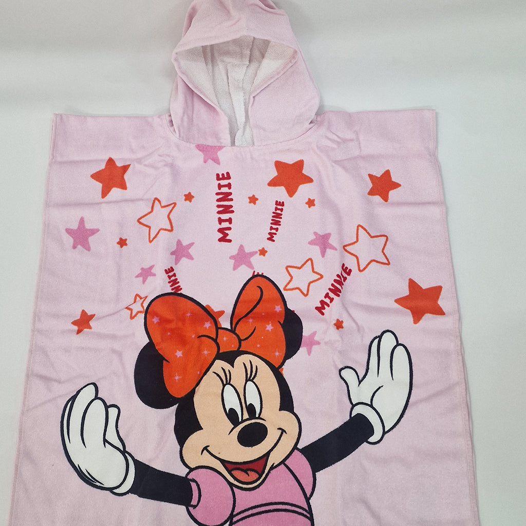 Poncho Microspugna Cotone Disney Minnie 60x60 cm