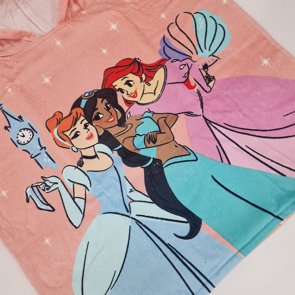 Poncho Microspugna Cotone Disney Principesse 60x60 cm