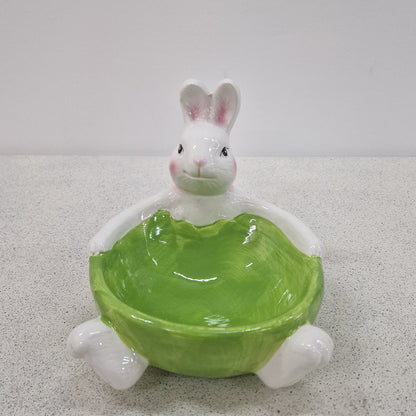 Portaoggetti in Ceramica Coniglietto