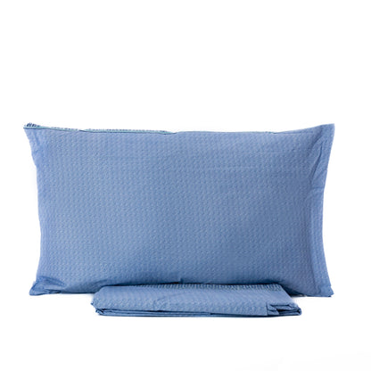 Completo Letto Cotone Matrimoniale Maxi Laura Biagiotti Satya Blu