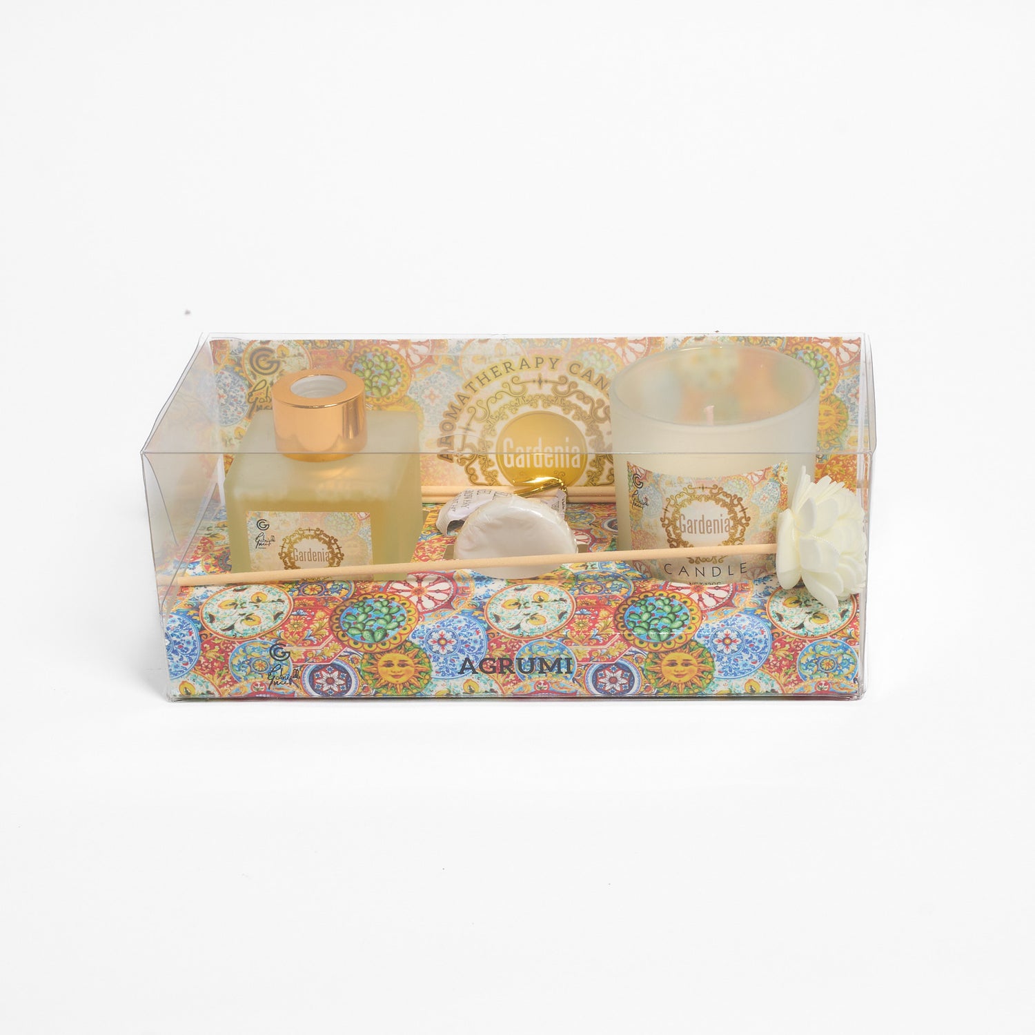 Set Diffusore per Ambienti Candela e Saponetta Profumata