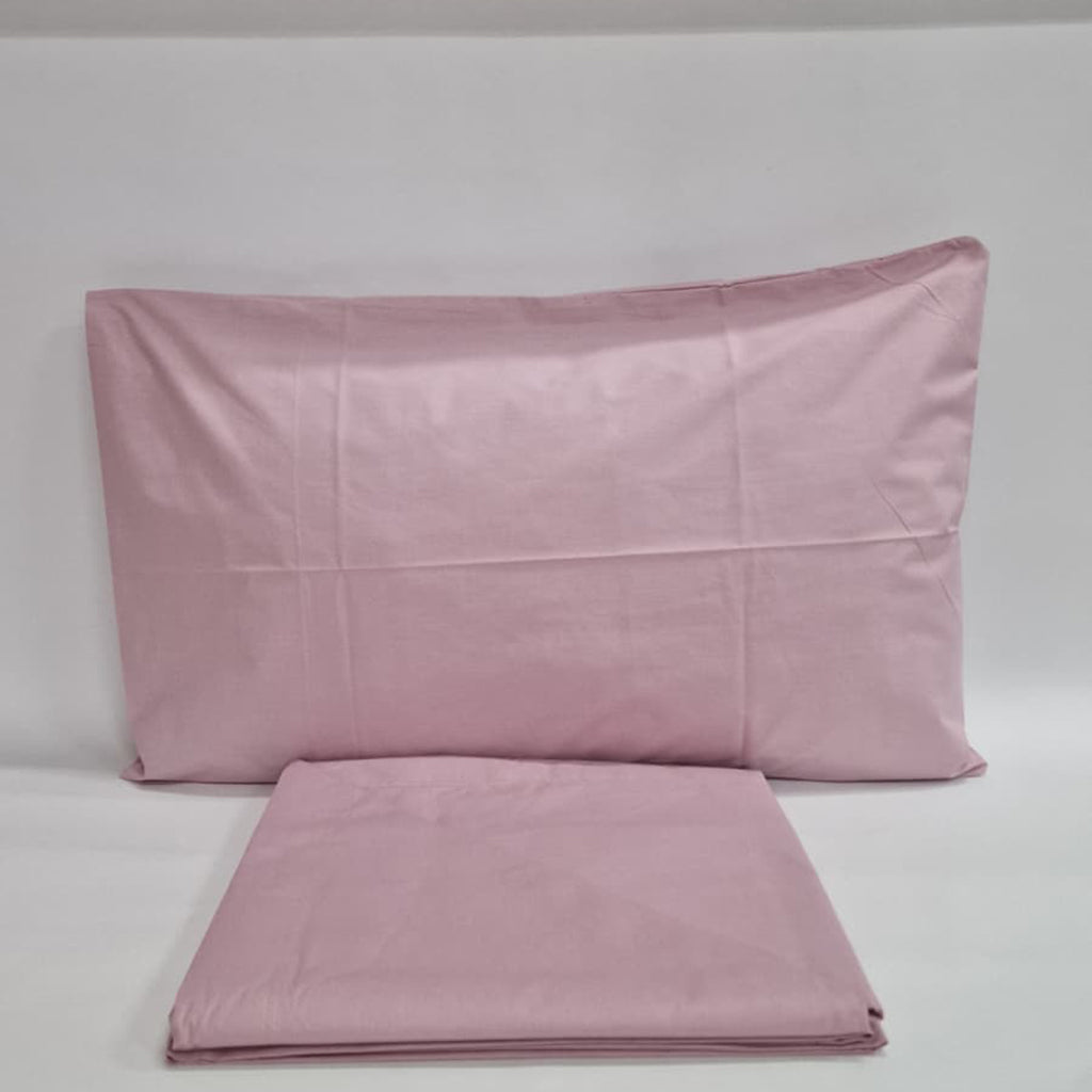 Set Lenzuola Cotone Tinta Unita Lavinia Rosa