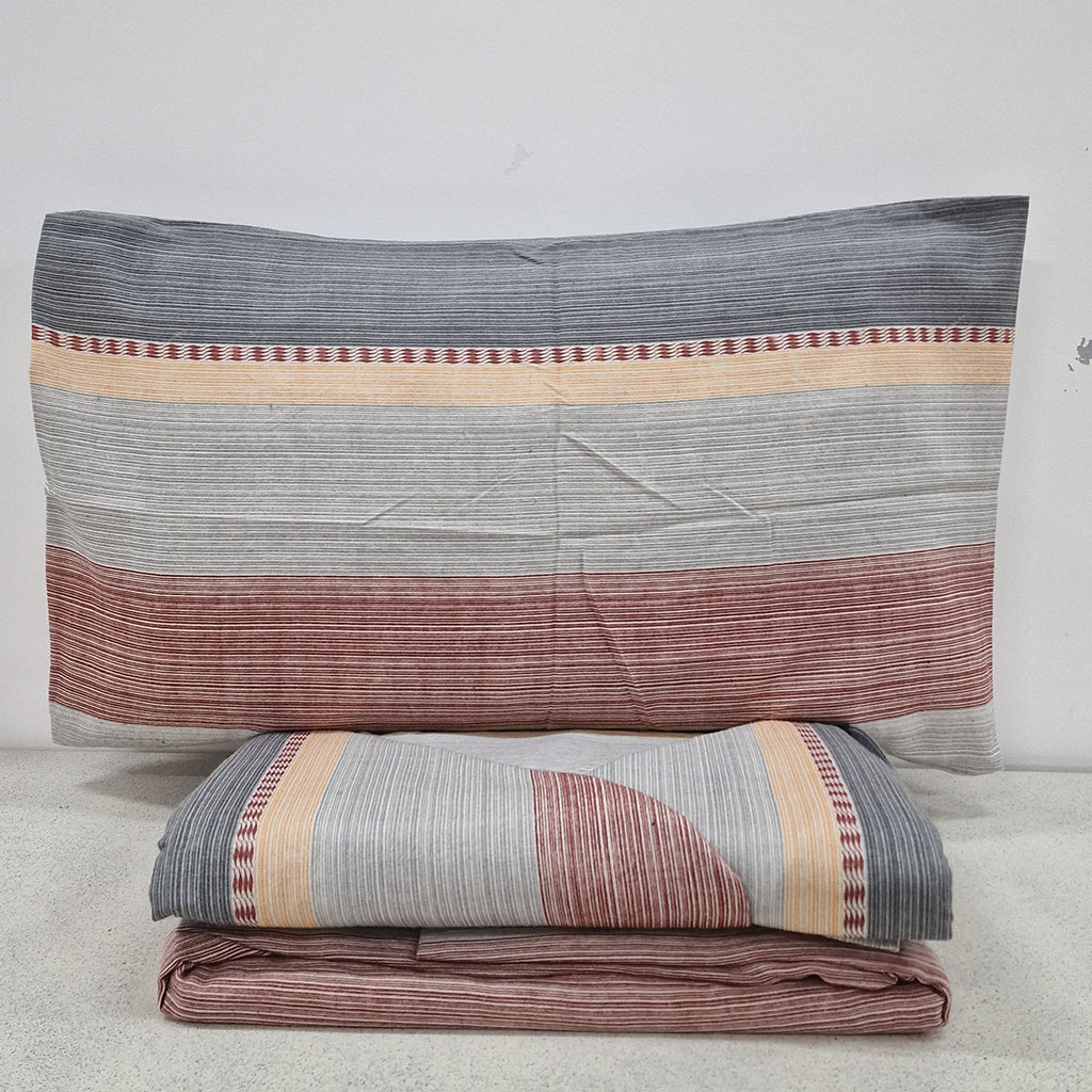 Set Lenzuola Flanella Matrimoniale Gabriella Gucci Courmayeur Righe