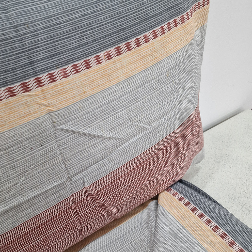 Set Lenzuola Flanella Matrimoniale Gabriella Gucci Courmayeur Righe